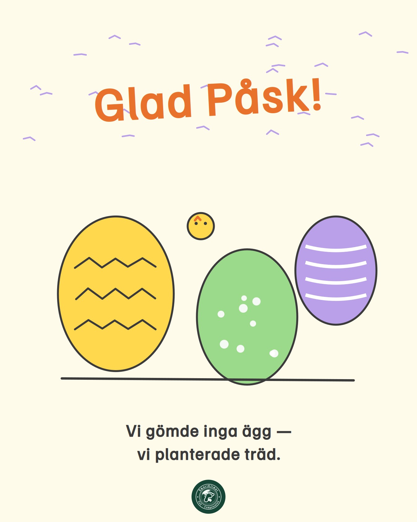 Gåvokort: Påsk — plantera träd i present